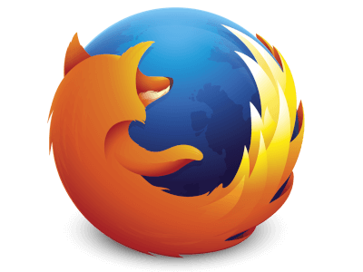 logo of Firefox, a fox around the Earth